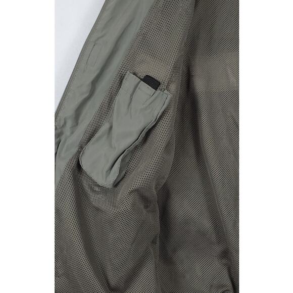 Vintage IZOD Lightweight Full Zip Golf Jacket Greenish/Grey Men Sz L PRE-OWNED - Picture 5 of 13